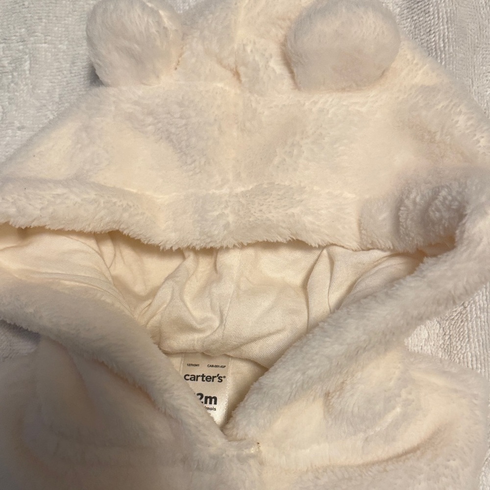Carter's Cream Hooded Vest for Kids - Picture 3 of 4